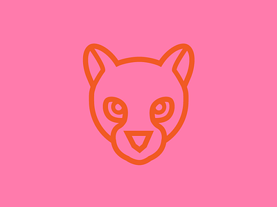 Ocelot Icon animal cat icon iconography illustration logo ocelot pink