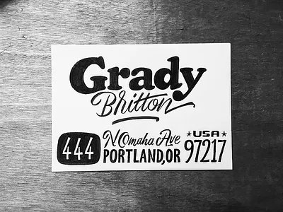 Grady envelope font illustration lettering sketch type typeface typography