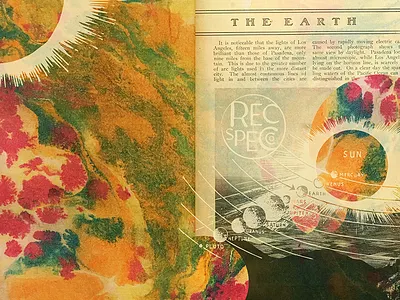 Signs of Life. earth marble marbled paper planets solar system sun wallpaper