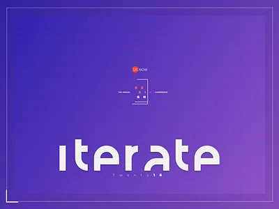 Uxnow - The Annual Design Conference conference design event minimal poster purple uxnow