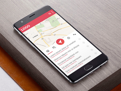 Bus Android App On Oneplus 3 android app bus device download freebie map material design mobile mockup oneplus oneplus 3
