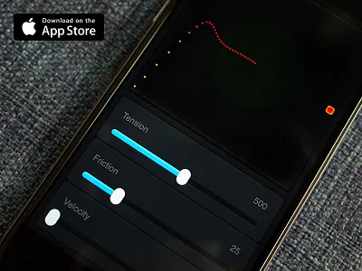Spring Visualizer 1.1 animate animation bounce curve framer framerjs slider spring tool ui visualizer