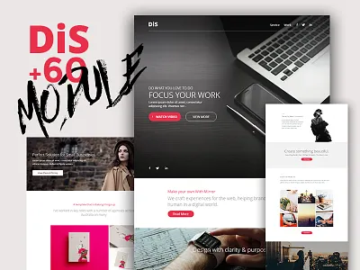 DiS - Modern Email Template + Online Access business campaign monitor clean corporate creative dis email email template mailchimp marketing modern newsletter