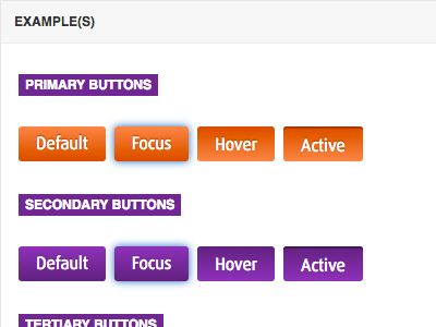 Buttons in code buttons css design system html style guide