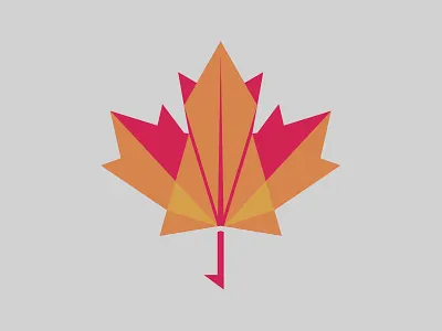Maple Leaf brand branding color colour funeral identity leaf logo maple
