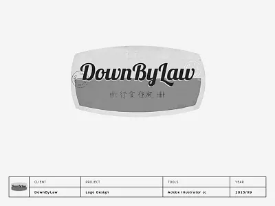 DownByLaw beibei brand design downbylaw studio logo