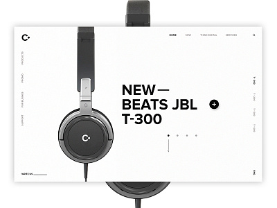 Jbl black clean ui ux web