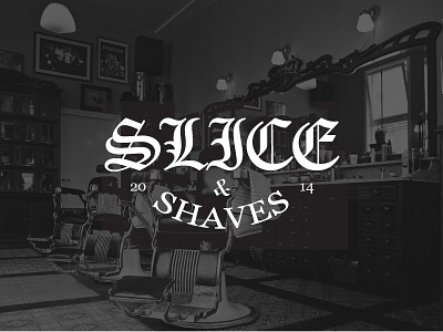 Slice And Shaves Logo apparel brand branding design bw clothing flat design logo logo design streetwear typo typo design