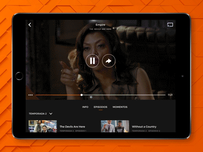 Collapsable Player animation gif loop motion player swipe touch ui ux