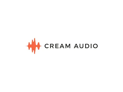 Cream Audio audio cream icon logo music sound speaker speakers tone wave