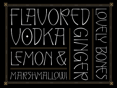 Danielle Spells 3 art deco font lettering