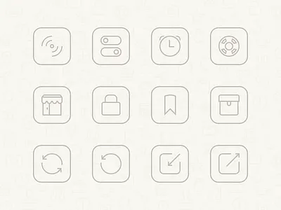 Momento Settings Icons box data diary export icons import journal momento preferences reminders settings store