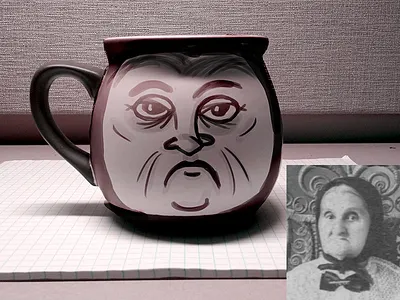 Old Maid Mug mug series old maid wacom practice