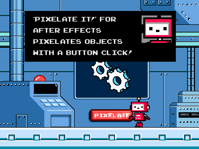 Pixelate It for After Effects adobe ae ae scripts after effects animation creative cloud eyedesyn pixel pixel art pixelate pixelate it
