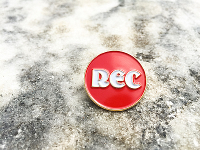 Press dot enamel line national park pin plant rec record shop texture