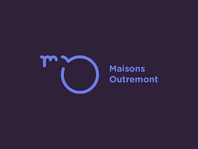 Maisons Outremont circle condo home lines logo real estate