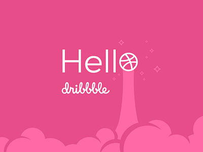 Hello Dribbble dribbble hello new rosa rosinska