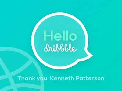 My first shot! dribbble gradient hello shot thanks