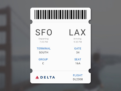 024 - Daily UI 024 boarding daily dailyui flight pass plane ticket ui