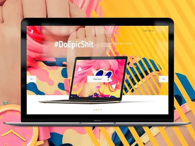#DoEpicShit Free UI Kit download free freebie gui layers psd template ui