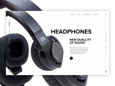 jbl black clean ui ux web