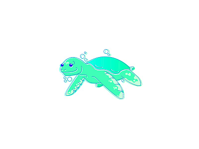 Funny Turtle animal ocean sea turtle water