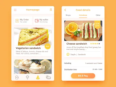 Healthy Takeaway APP healthy orange sandwich takeaway