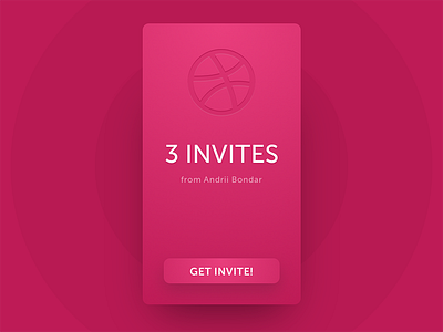 3 Dribbble invites dribbble dribbbleinvite invitation invite