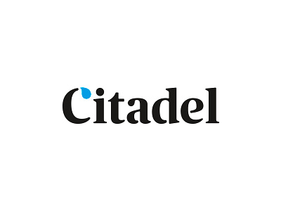 Citadel blue bottle clean typography water