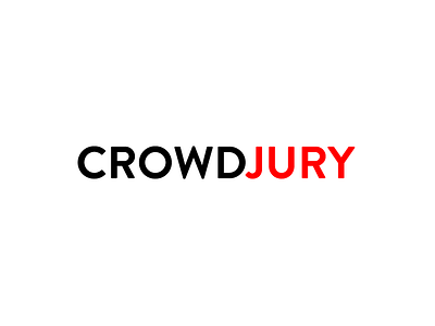 Crowdjury branding identity justice logo wip