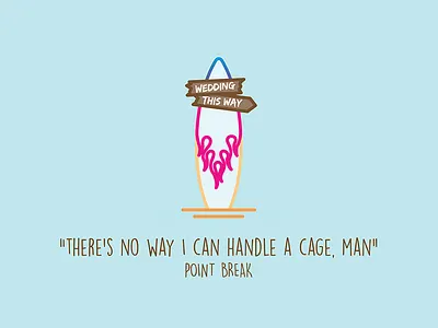 Point Break board break plan point quote sea summer surf table wedding