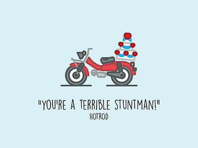 Hotrod Wedding bike cake card hotrod motorbike stuntman table wedding