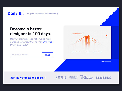 Daily UI challenge #003 — Landing Page challenge daily dailyui landing ui ux web web design website