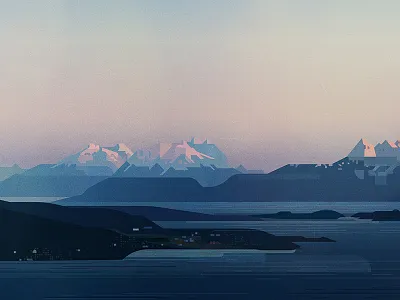 More Mountains geometric glitch illustration james gilleard mountains vector