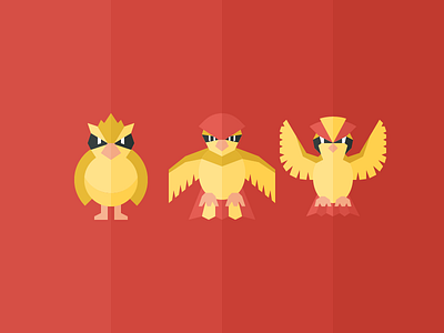 Pidgey bird flying iconography illustration pidgeot pidgeotto pidgey pokemon