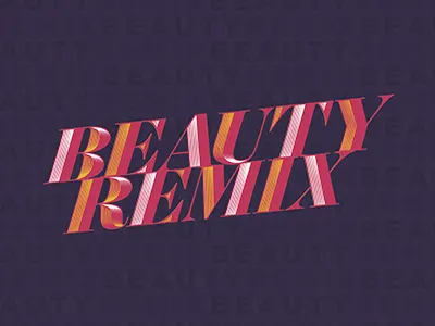 Beauty Remix beauty branding campaign italic layers modern ornate plastic surgery remix serif typography vintage