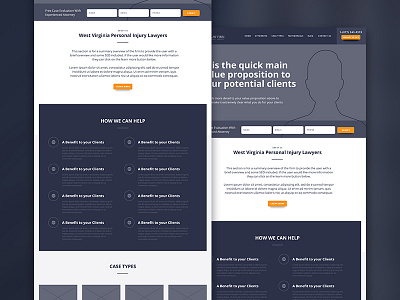 West Law Firm - wireframe conversions law law firm ui ux wire wireframe