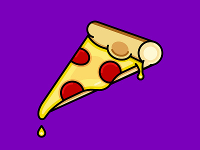 Za Brah illustration pizza vector