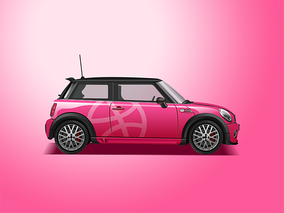 MINI Cooper automotive car mini model modo morris photoshop rally ui