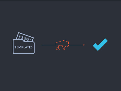 Templates bison data financial tech illustration security templates upload