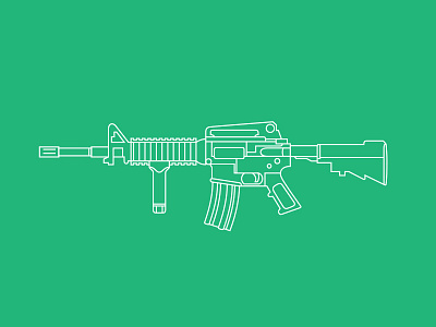 M4 ammo art gun line m4 machine military weapon