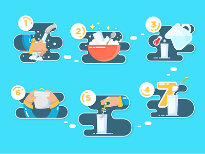 How to make milk icon instruction kid making milk nestle simple