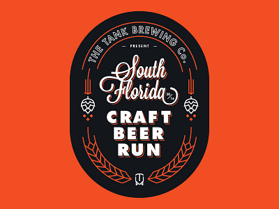 SFCBR v1 badge beer craft beer design logo south florida typography