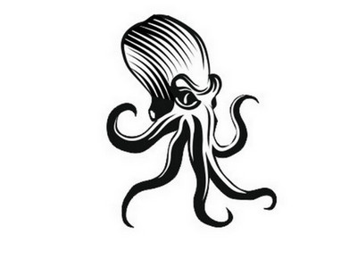 Octopus engraving octopus retro vintage woodcut