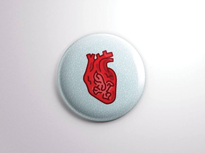 French Heart festival francophone pin