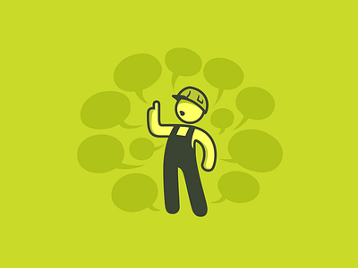 FAQ character faq flat icon idea illustration