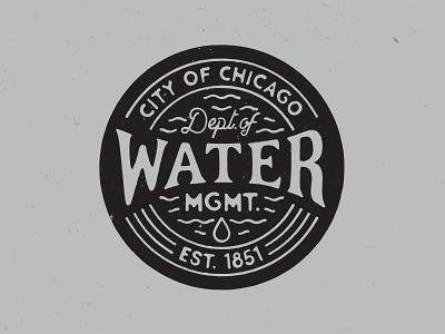 Dept. of Water Mgmt. Seal badge chicago city seal water