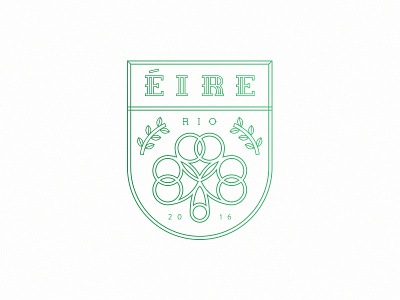 Eire badge crest eire ireland olympics rio