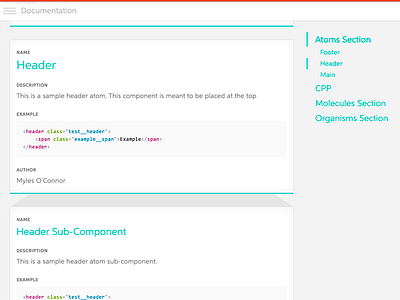 Autodoc autodoc code design docs documentation layout samples system