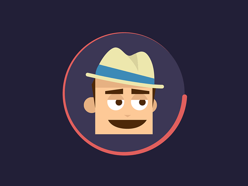 Funny loader after effects animation character illustrator loader uxui